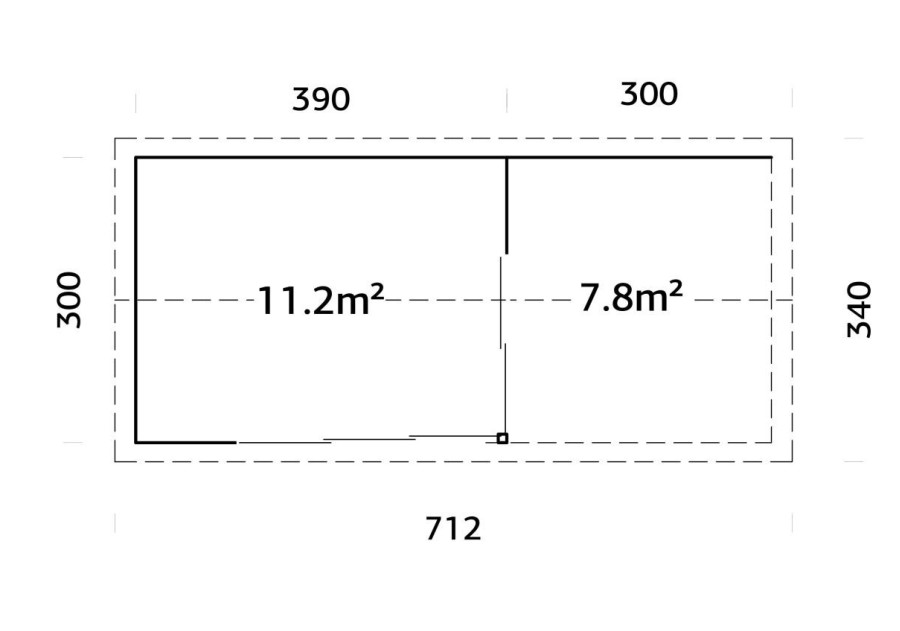 Altana nowoczesna AMANDA112+, 3.9x3.0m 44mm