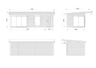 Altana nowoczesna Andrea 211, 7.35x3m
