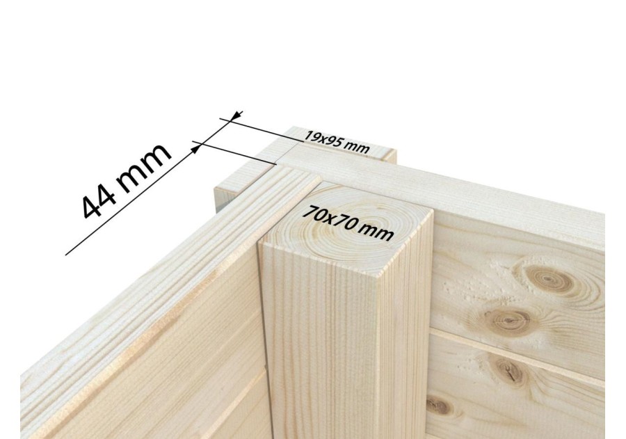 Domek ogrodowy AURELIA152, 5.3x3.0m 44mm