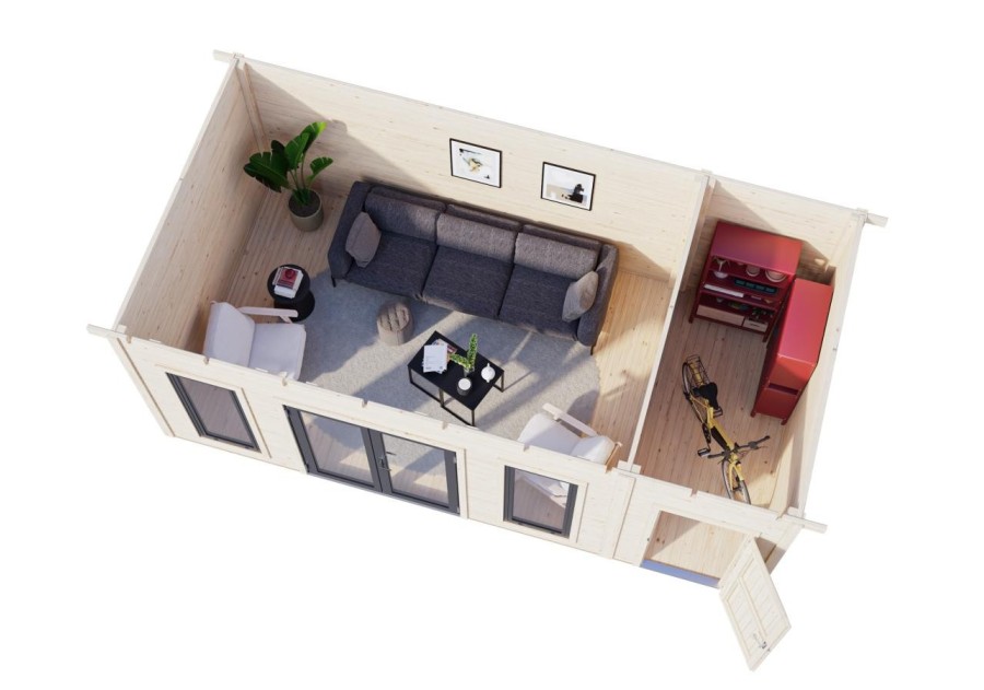 Domek ogrodowy AURELIA167, 5.86x3.0m 44mm