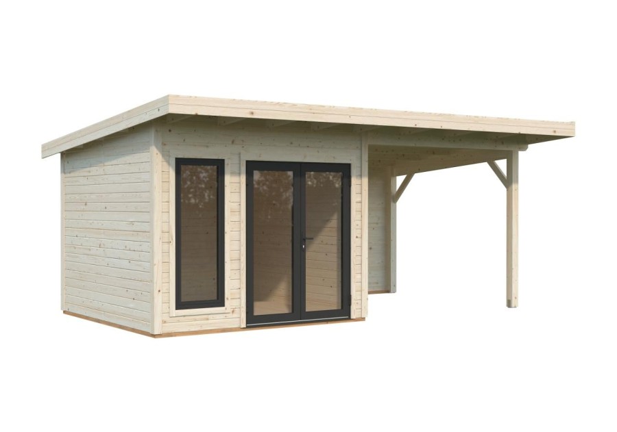 Domek ogrodowy Aurelia 84 z tarasem 7.9m2, 5.99x3m 44mm