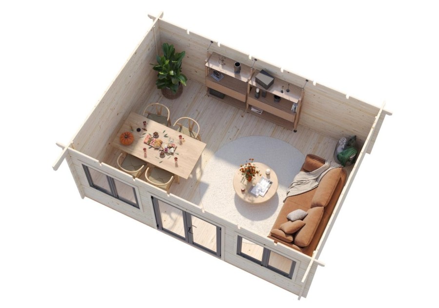 Domek ogrodowy LISANDRA194, 5.5x4.0m 44mm