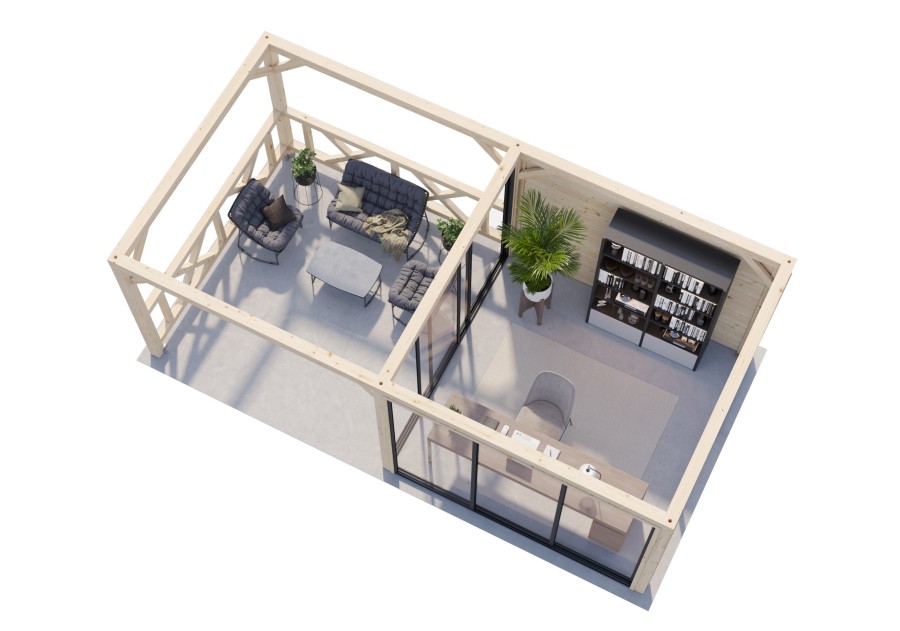 Altana nowoczesna LENNA116, 5.88x3.0m [set 404, seria CONNECT]