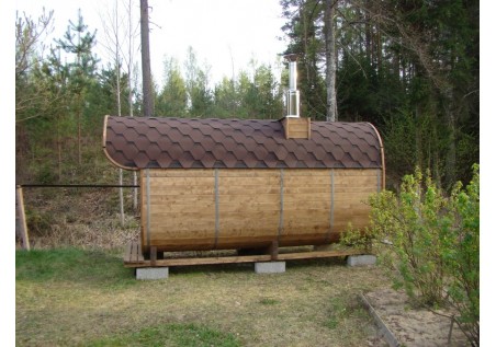 Sauna ogrodowa beczka dł. 4,0m / fi 2,3