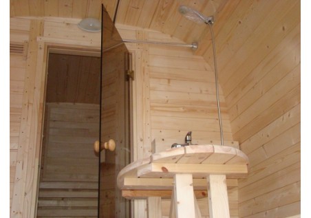 Sauna ogrodowa beczka dł. 4,5m / fi 2,3