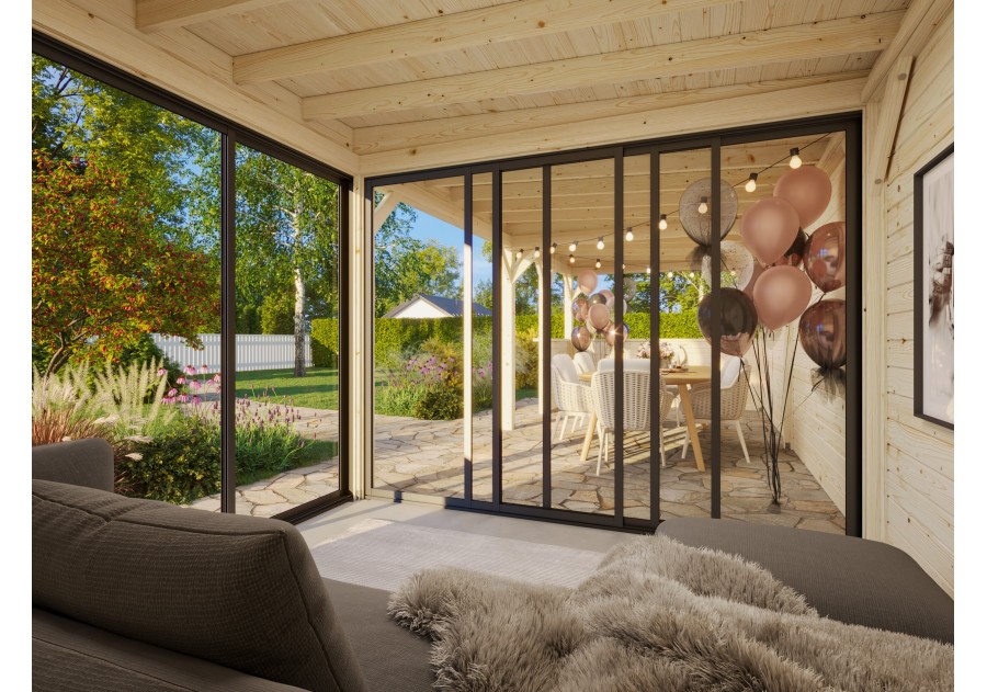 Altana nowoczesna LENNA249, 8.76x3.0m [set 715, seria CONNECT]