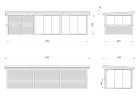 Altana nowoczesna LENNA249, 8.76x3.0m [set 719, seria CONNECT]