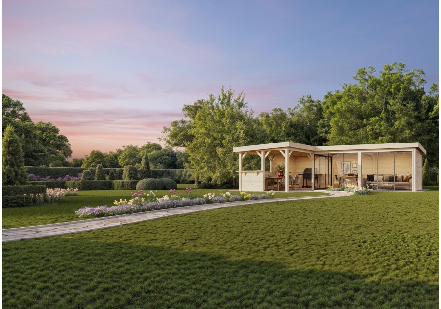 Altana nowoczesna LENNA332, 8.76x5.88m [set 720, seria CONNECT]