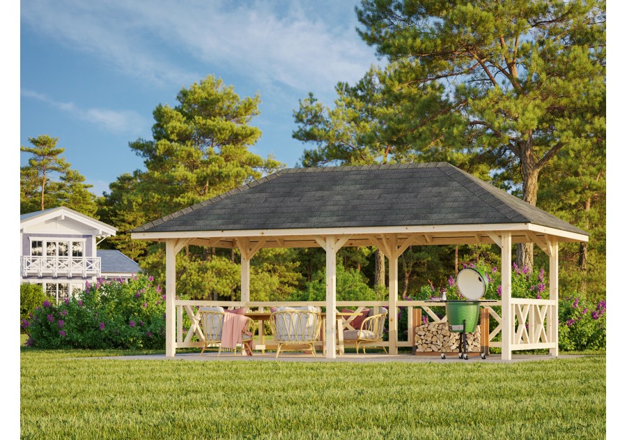 Altana ogrodowa BIANCA166 5.88x3.0m [set 107, seria CONNECT]