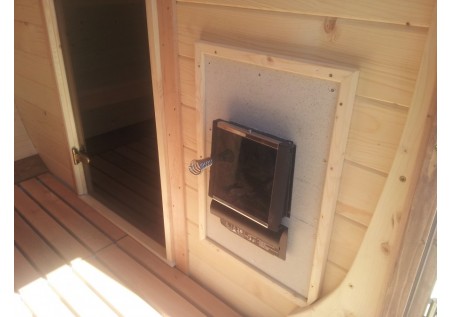 Sauna beczka z bocznym wejściem dł. 5,0m / fi 2,3