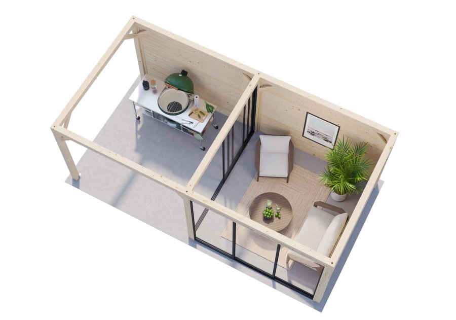 Altana nowoczesna BIANCA166 5.88x3.0m [set 205, seria CONNECT]