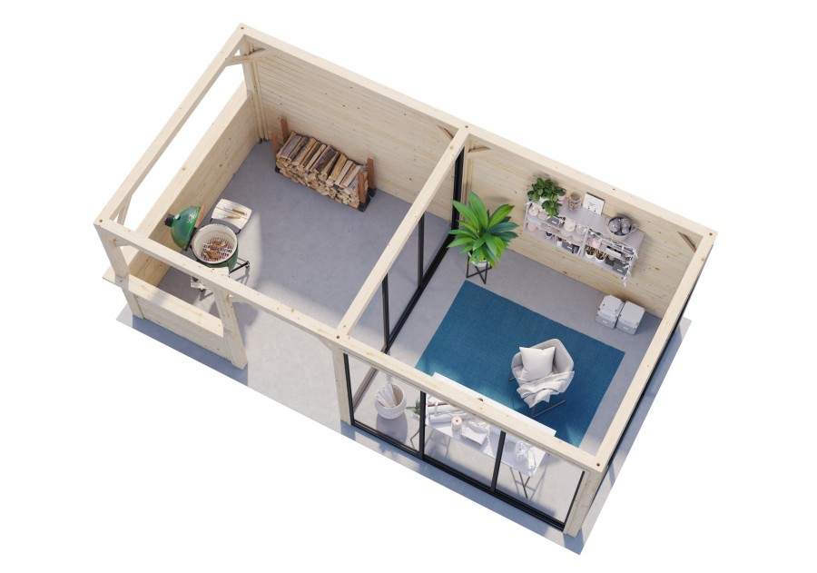 Altana nowoczesna BIANCA166 5.88x3.0m [set 208, seria CONNECT]