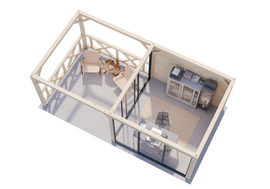 Altana nowoczesna BIANCA166 5.88x3.0m [set 503, seria CONNECT]