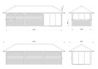 Altana nowoczesna BIANCA249 8.76x3.0m [set 216, seria CONNECT]