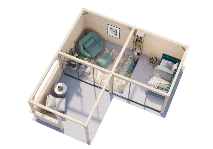 Altana nowoczesna BIANCA249 5.88x5.88m [set 222, seria CONNECT]