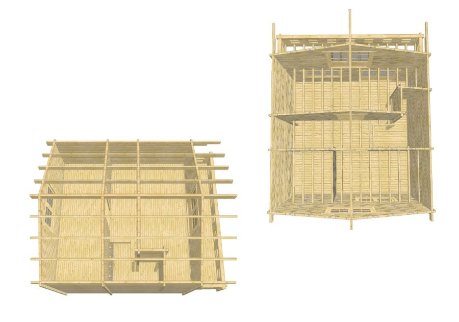 Domek letniskowy PALERMO1 6.0x6.0m 45mm