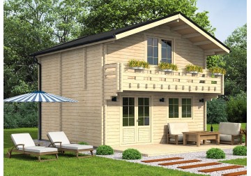 Domek letniskowy PALERMO1 6.0x6.0m 45mm