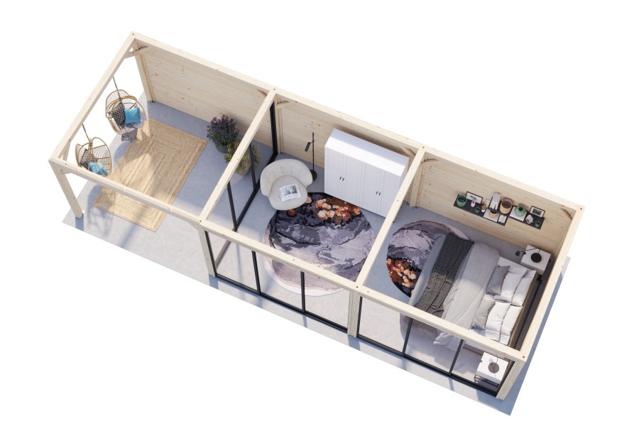 Altana nowoczesna BIANCA249 8.76x3.0m [set 517, seria CONNECT]