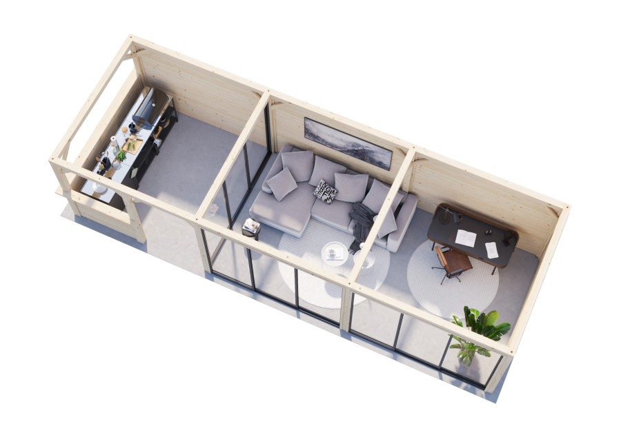 Altana nowoczesna BIANCA249 8.76x3.0m [set 519, seria CONNECT]