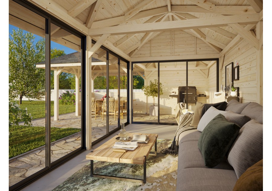 Altana nowoczesna BIANCA332 8.76x5.88m [set 220, seria CONNECT]