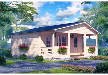 Domek letniskowy WENECJA1 6.0x6.0m 45mm