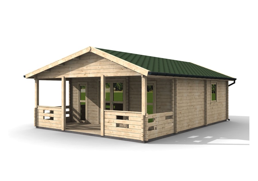 Domek letniskowy WENECJA 2 6.0x6.0m 45mm