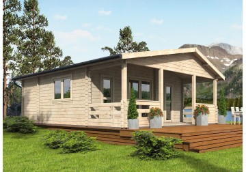 Domek letniskowy WENECJA 2 6.0x6.0m 45mm