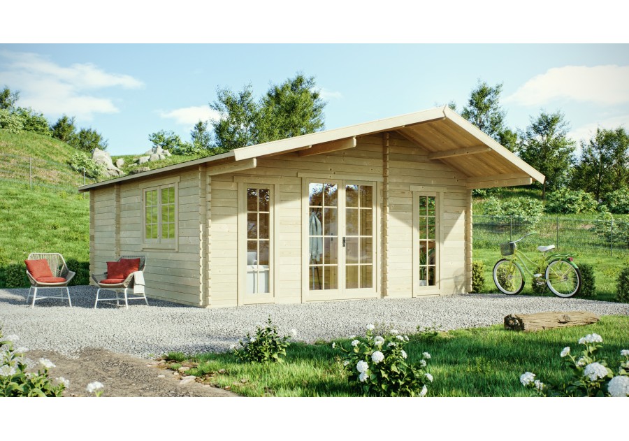 Domek letniskowy WENECJA 3 6.0x6.0m 45mm