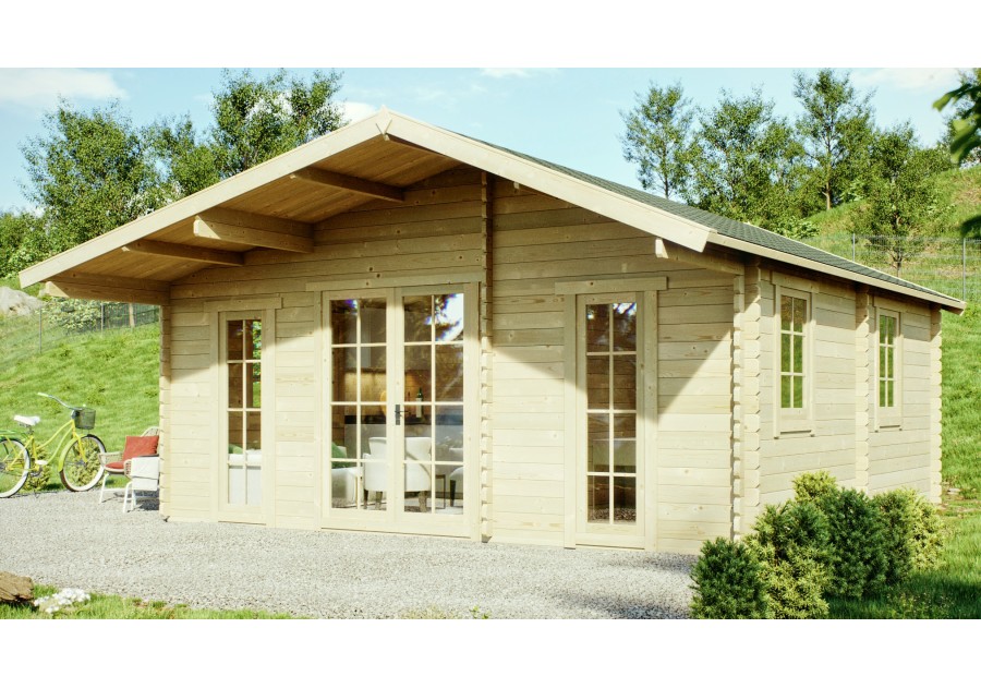 Domek letniskowy WENECJA 3 6.0x6.0m 45mm