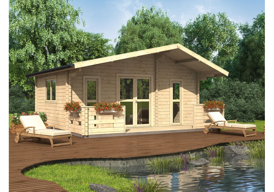 Domek letniskowy BARCELONA 6.0x4.5m 45mm