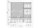 Domek letniskowy BARCELONA 6.0x4.5m 45mm