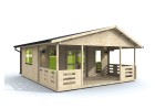 Domek letniskowy BARCELONA 6.0x4.5m 58mm + 2.5m taras