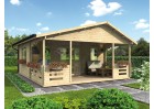Domek letniskowy BARCELONA 6.0x4.5m 58mm + 2.5m taras