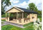 Domek letniskowy BARCELONA 6.0x4.5m 58mm + 2.5m taras