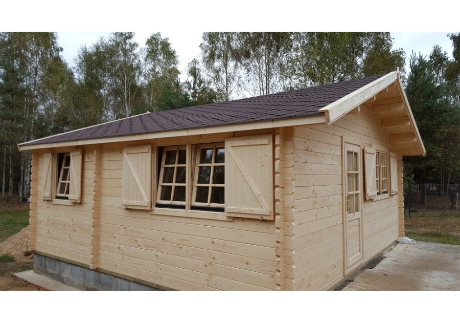 Domek letniskowy WILNO1, 6.0x5.5m 44mm