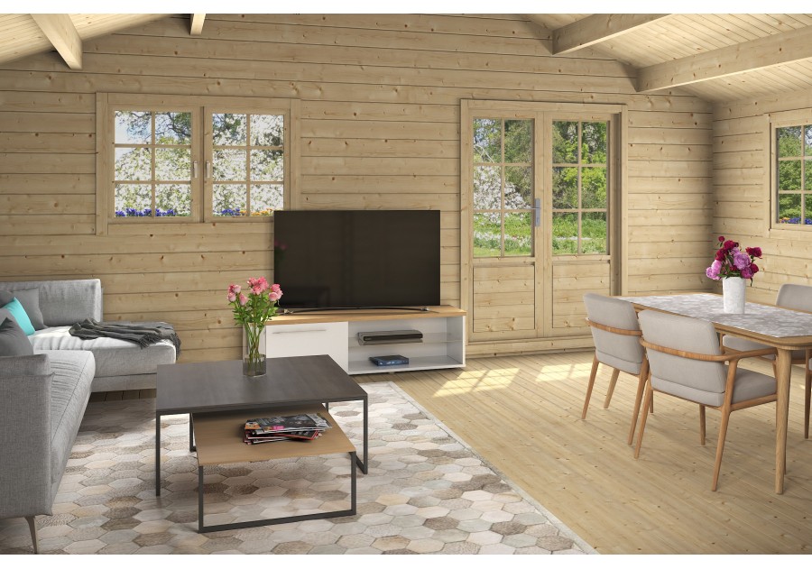 Domek letniskowy WILNO1, 6.0x5.5m 44mm