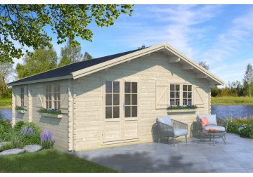 Domek letniskowy WILNO1, 6.0x5.5m 44mm