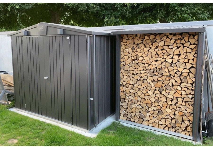 Metalowa drewutnia WOODSTOCK 300, 3.00x1.02m