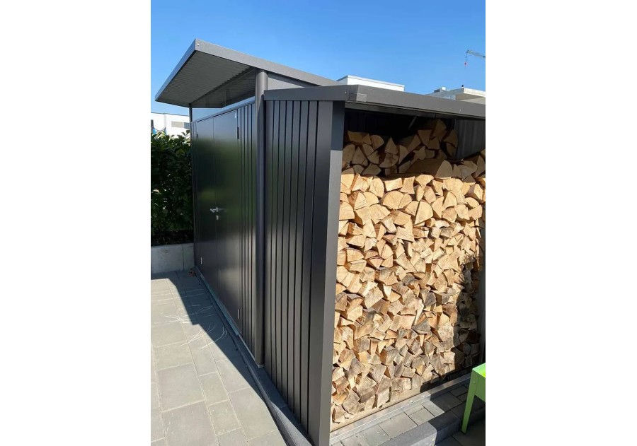 Metalowa drewutnia WOODSTOCK 300, 3.00x1.02m
