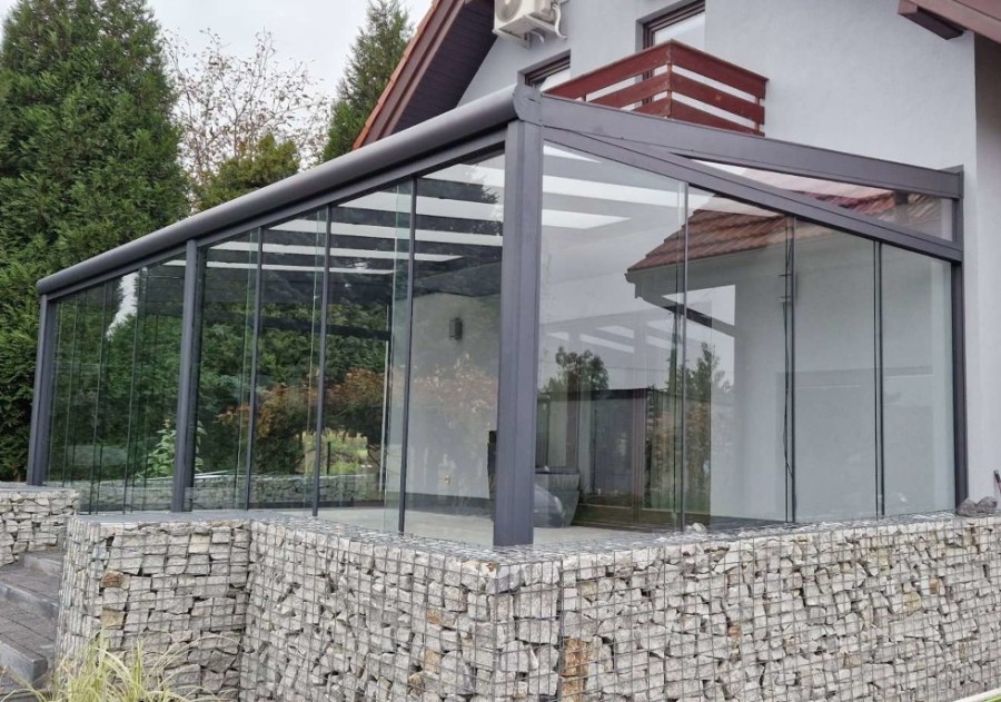 Ogród zimowy MODERN PRO 7.06x3.00m dach szklany