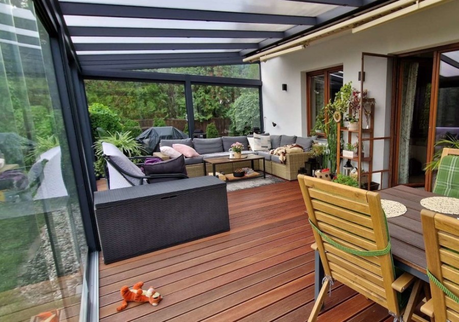 Ogród zimowy MODERN PRO 11.06x3.00m dach szklany