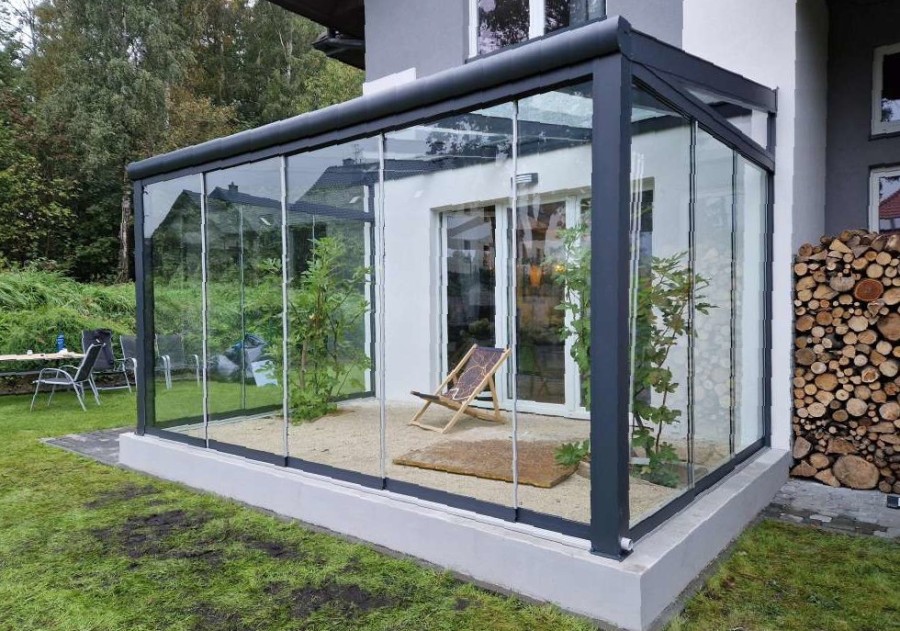 Ogród zimowy MODERN PRO 11.06x3.00m dach szklany