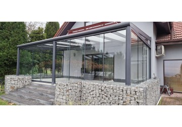 Ogród zimowy MODERN PRO 12.06x3.00m dach szklany