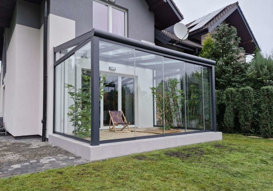 Ogród zimowy MODERN PRO 4.06x3.50m dach szklany
