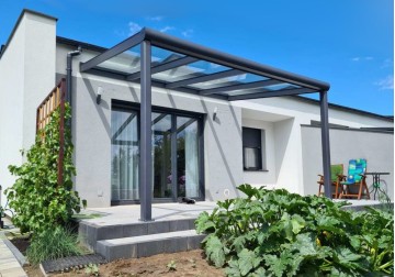 Zadaszenie tarasu MODERN PRO 12.06x3.00m dach szklany