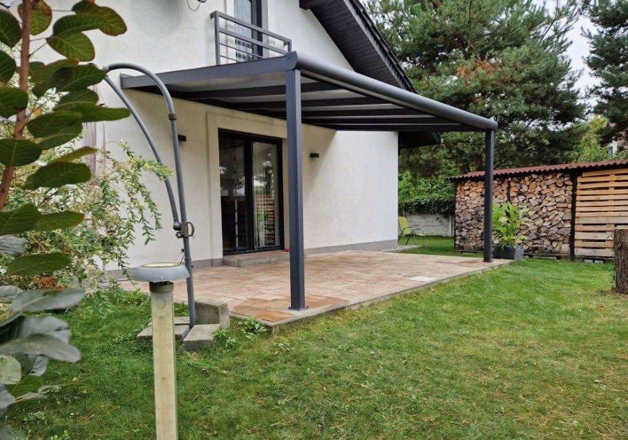 Zadaszenie tarasu MODERN PRO 3.06x3.50m dach szklany