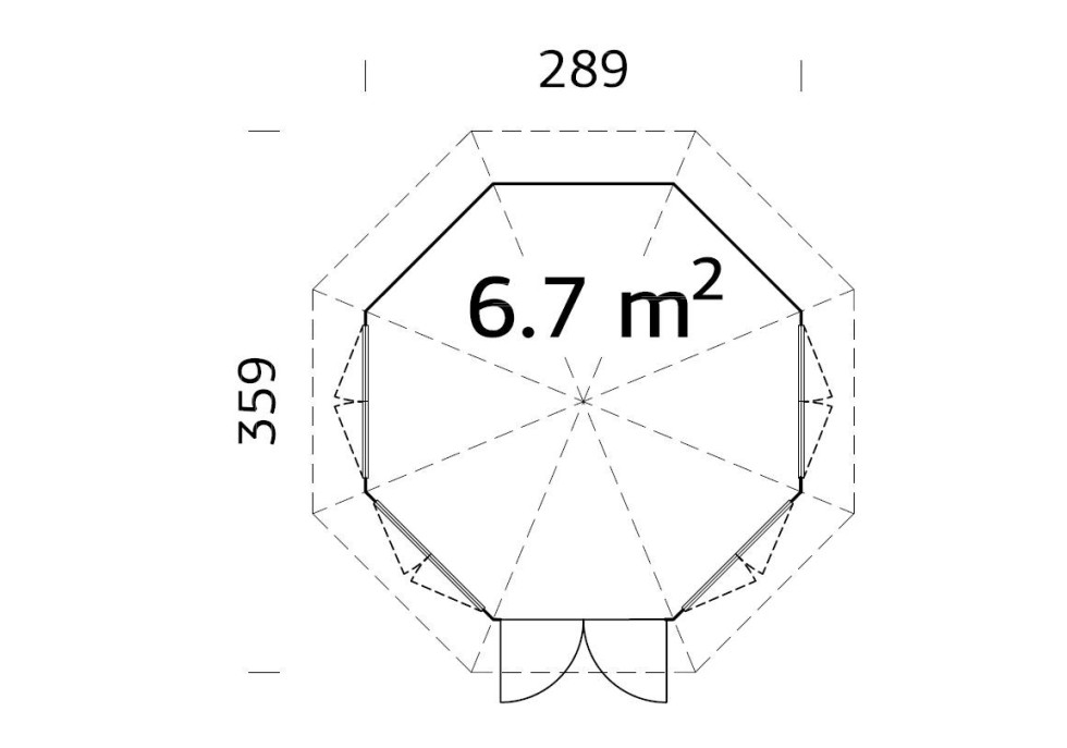Altana ogrodowa VERO4 2.89m 28mm Altana ogrodowa VERO4 2.89m 28mm