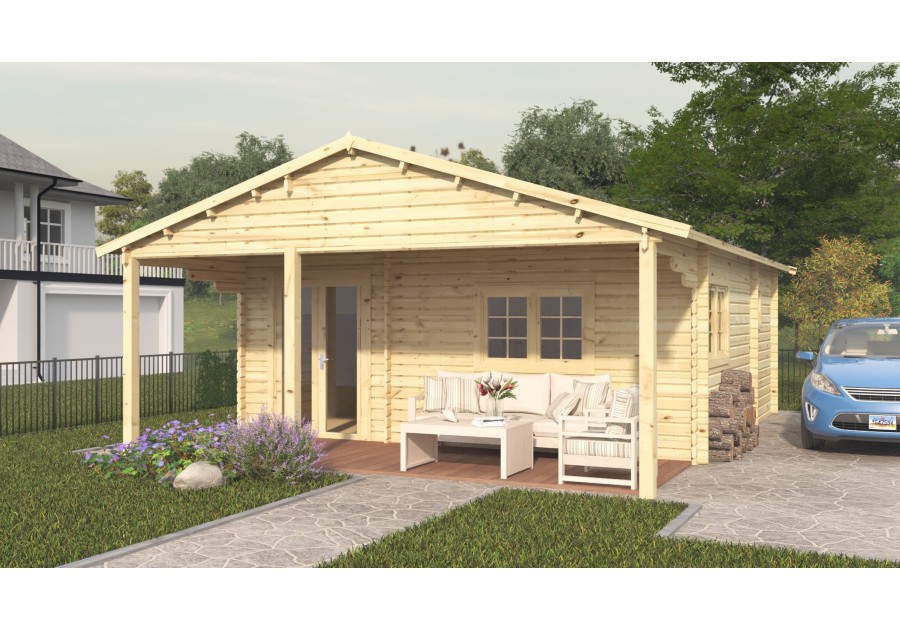 Domek letniskowy SOFIA, 6.0x5.0m 45mm