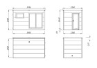 Sauna GRACE82, 3.90x2.30m 56mm
