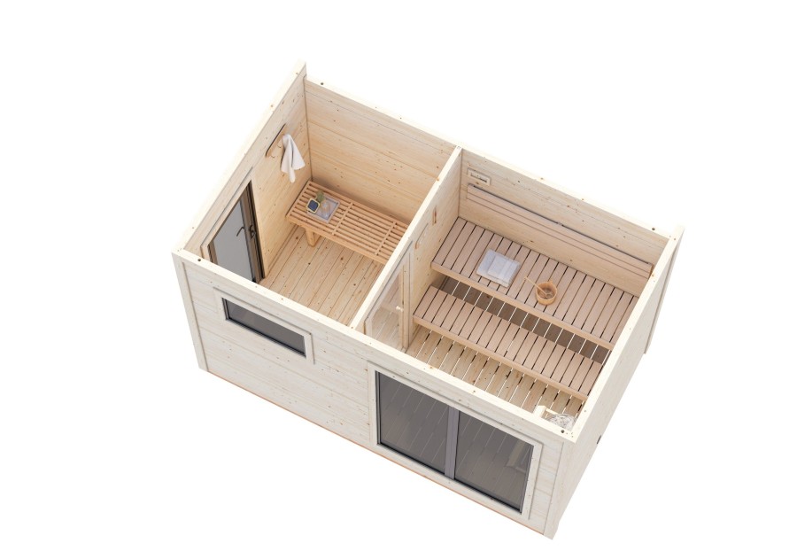 Sauna GRACE82, 3.90x2.30m 56mm